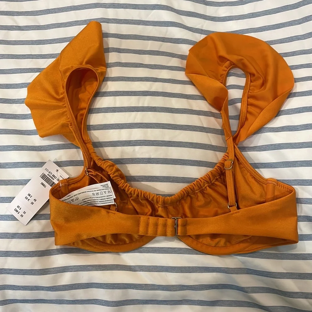 Abercrombie & Fitch Orange Bikini Top - Picture 2 of 2